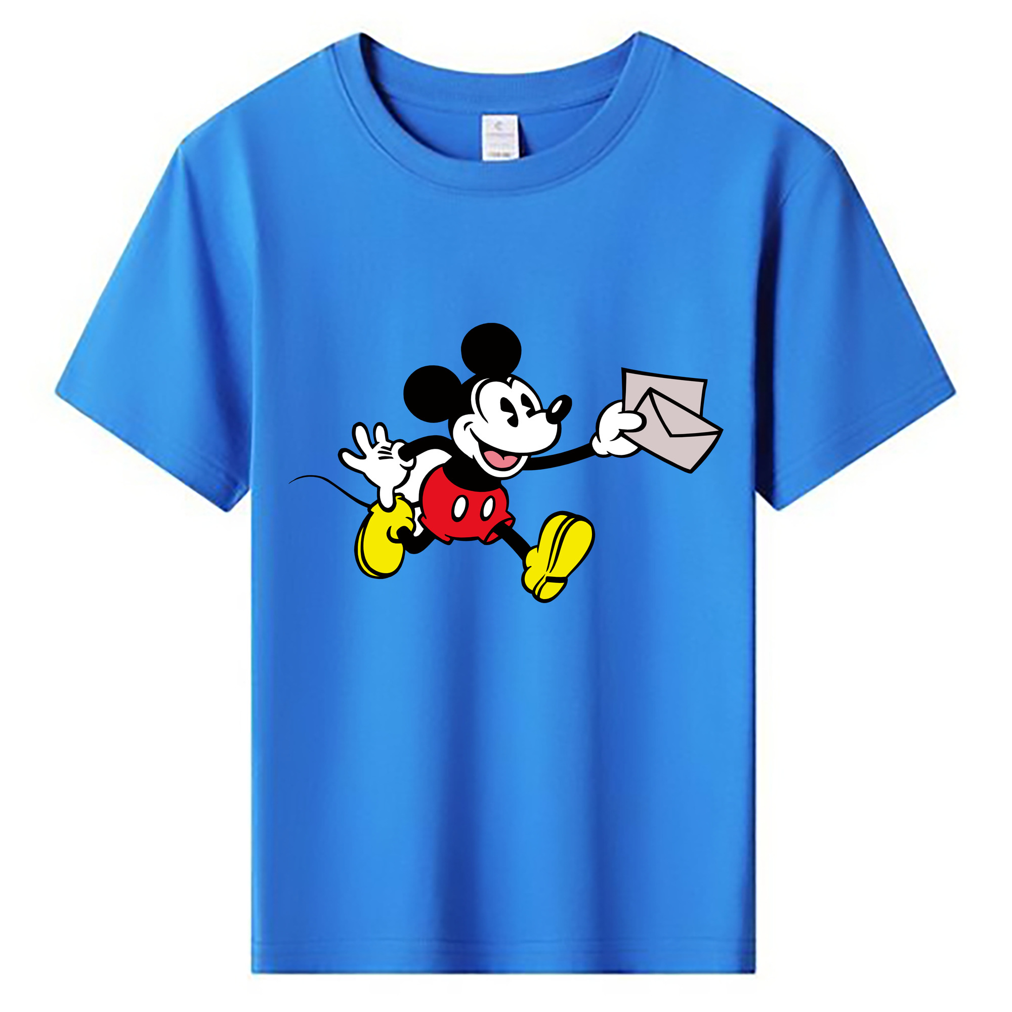 ミッキーマウス Mickey Mouse 綿100％キッズTシャツ（フロントプリント）